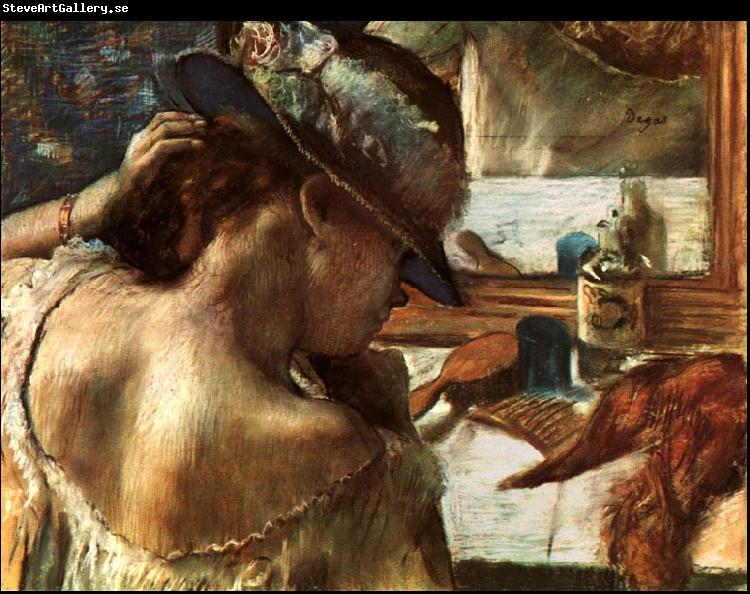 Edgar Degas Before the Mirror